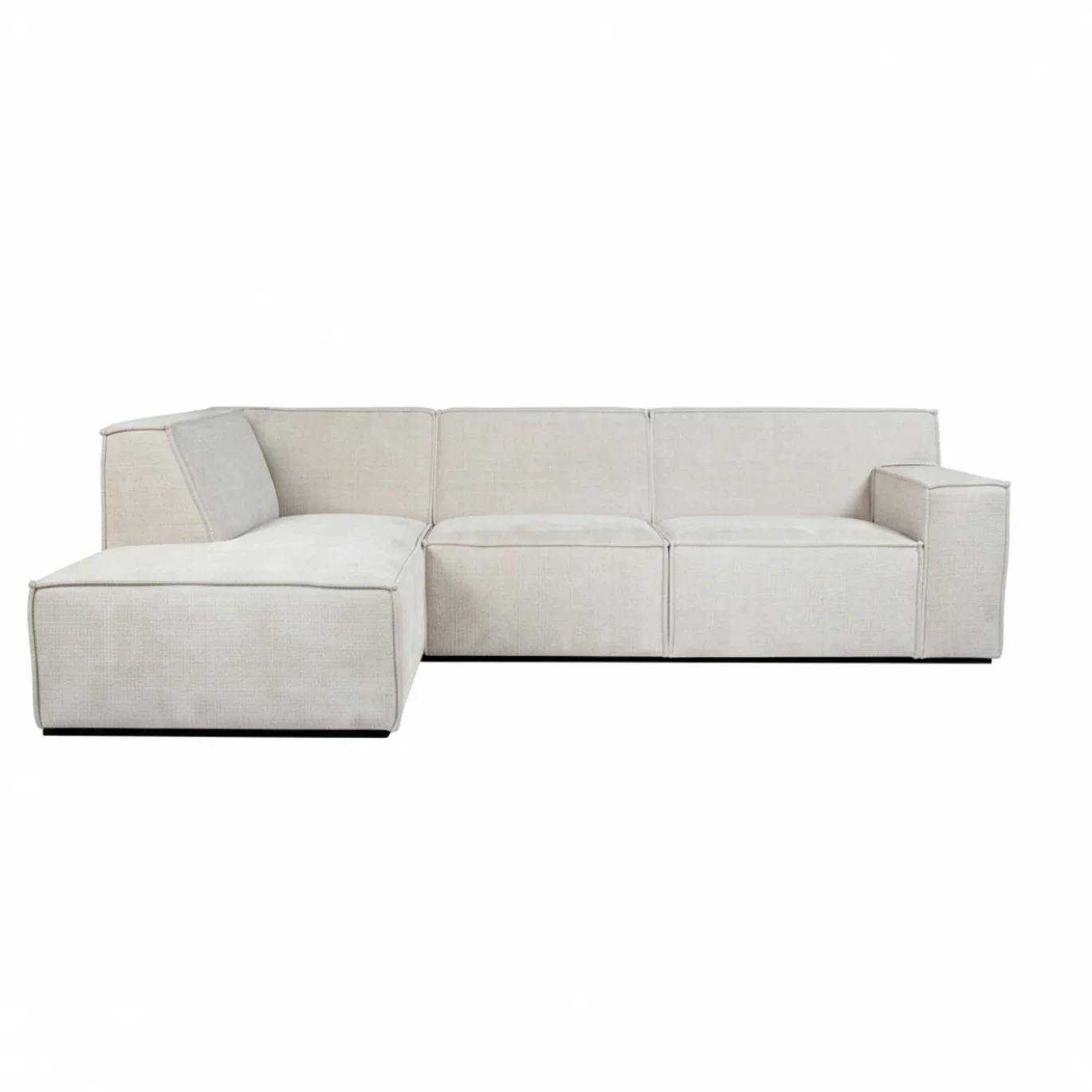Hoekbank Benson 3-Zits Cremona Beige Links - Giga Meubel