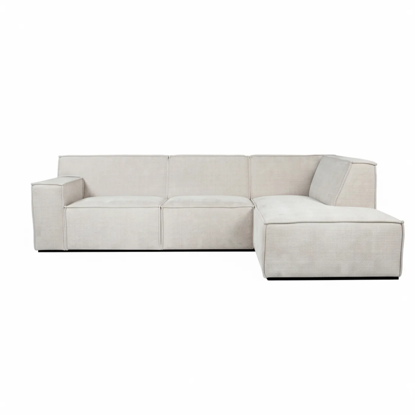 Hoekbank Benson 3-Zits Cremona Beige Rechts - Giga Meubel
