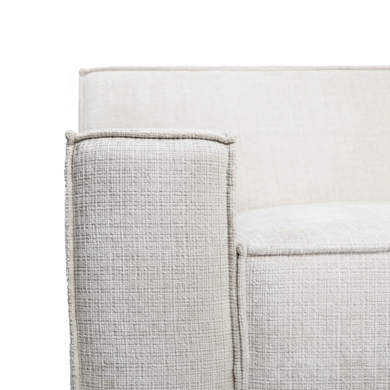 Hoekbank Benson 3-Zits Cremona Beige Rechts - Giga Meubel