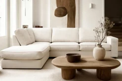Hoekbank Easton 3-Zits Egon Naturel Links - Giga Meubel