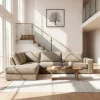 Hoekbank Easton 3-Zits Silencio Beige Links - Giga Meubel