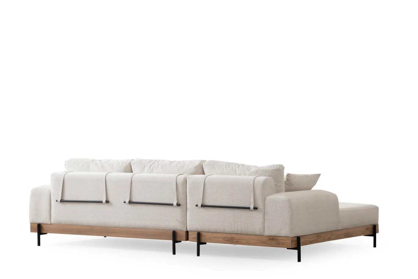 Hoekbank Eti Oak Wit Links
