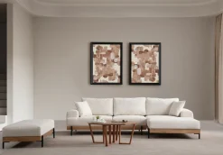Hoekbank Eti Oak Wit Rechts