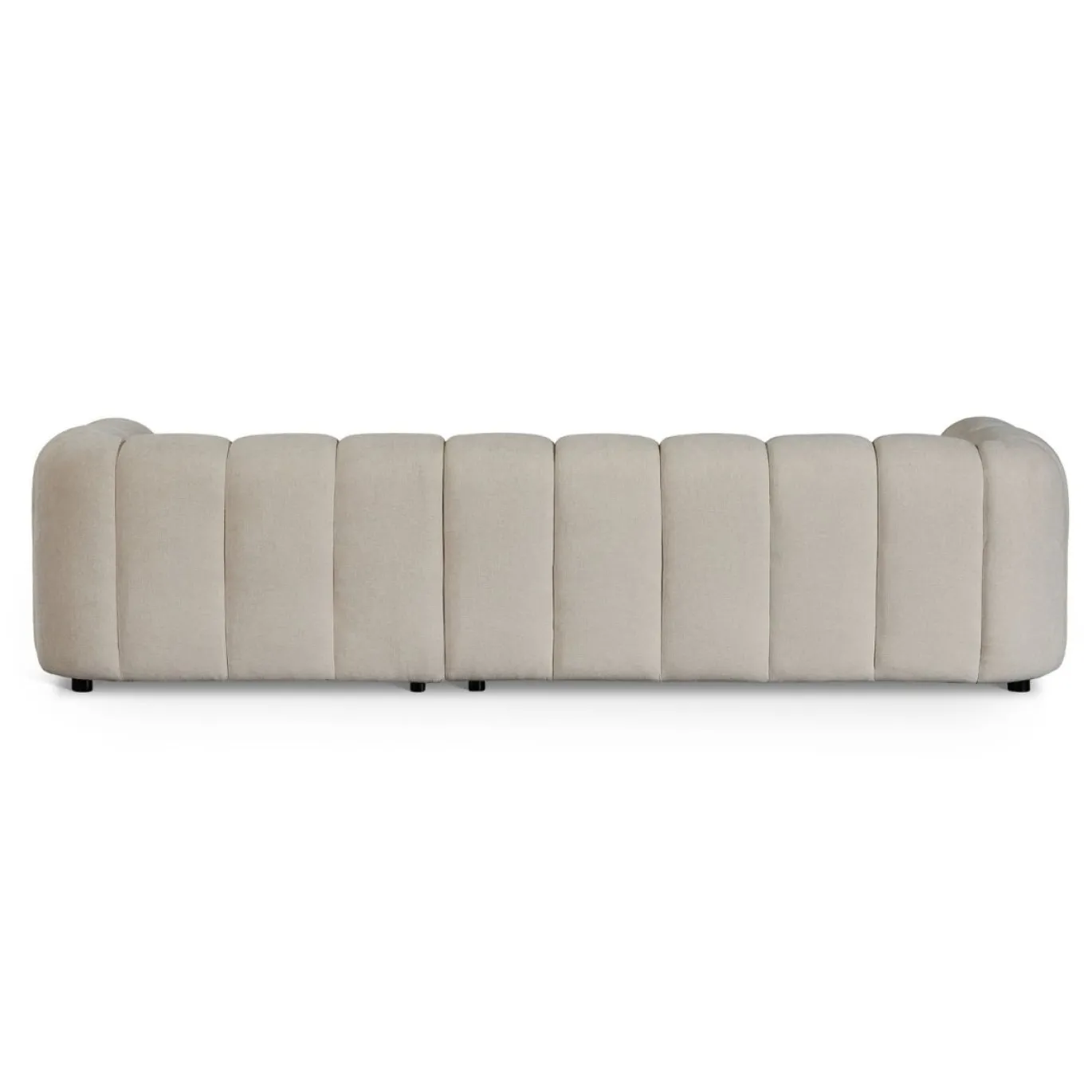 Hoekbank Fay Chenille Beige Rechts - Giga Meubel