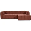 Hoekbank Fay Chenille Burgundy Rechts - Giga Meubel