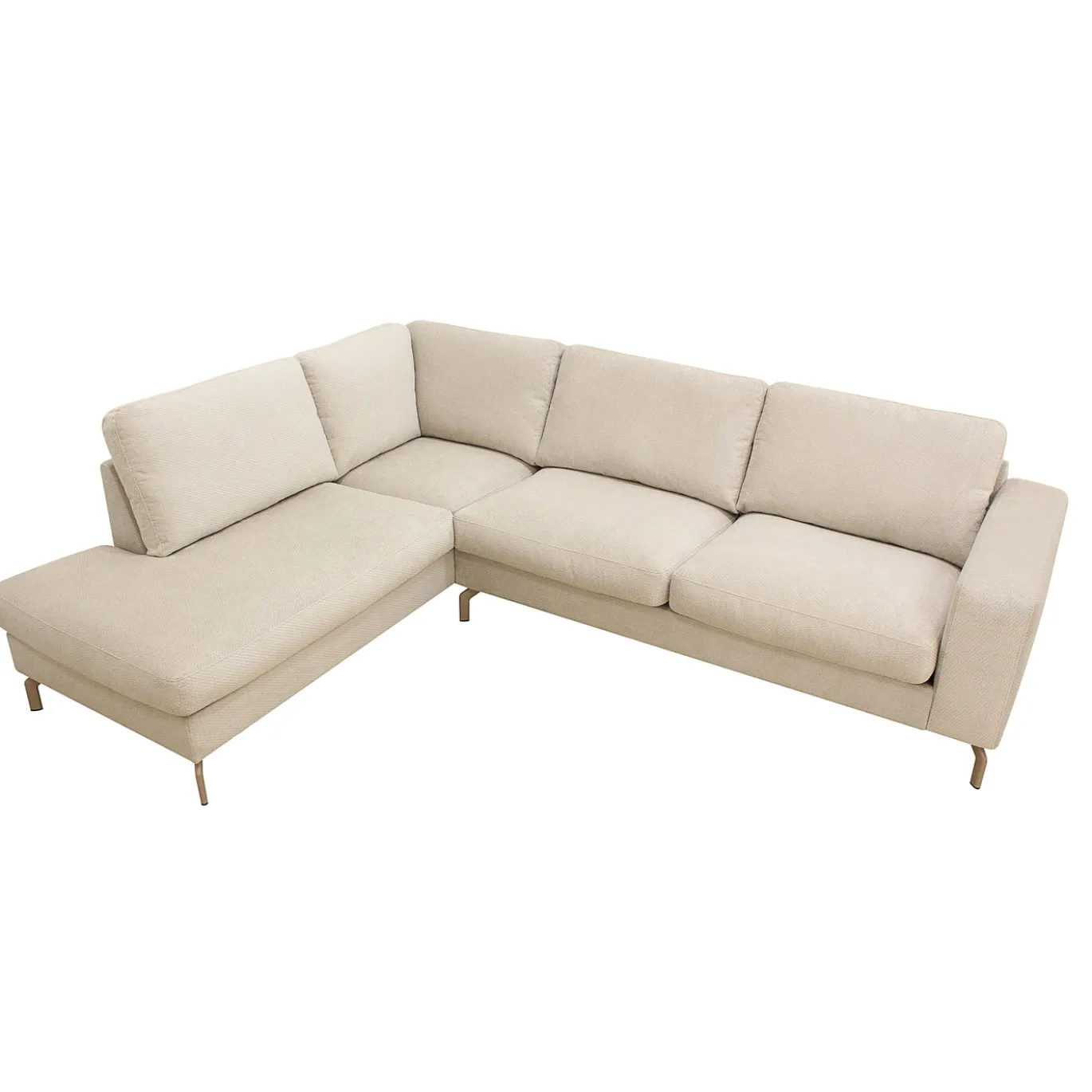 Hoekbank Gwen 3-Zits Vinci Beige Links - Giga Meubel