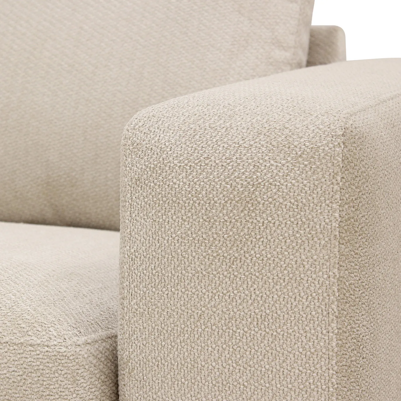 Hoekbank Gwen 3-Zits Vinci Beige Links - Giga Meubel