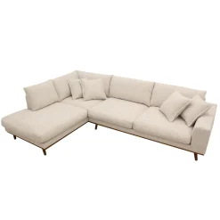 Hoekbank Harper 3-Zits Silencio Beige Links - Giga Meubel