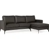 Hoekbank Jackson Microleder Antraciet - Giga Meubel