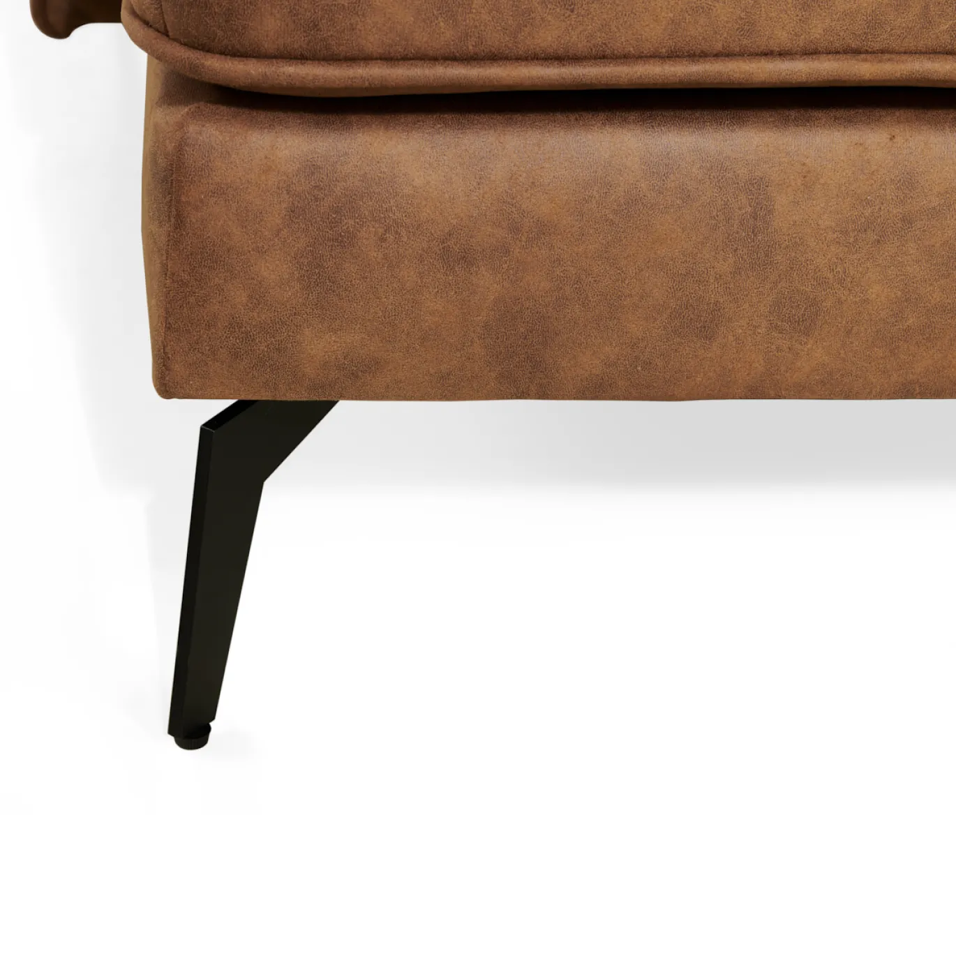 Hoekbank Jackson Microleder Cognac - Giga Meubel