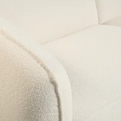 Hoekbank Laila Bouclé Beige Rechts - Giga Meubel