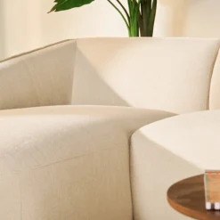 Hoekbank Laila Stof Beige Links - Giga Meubel