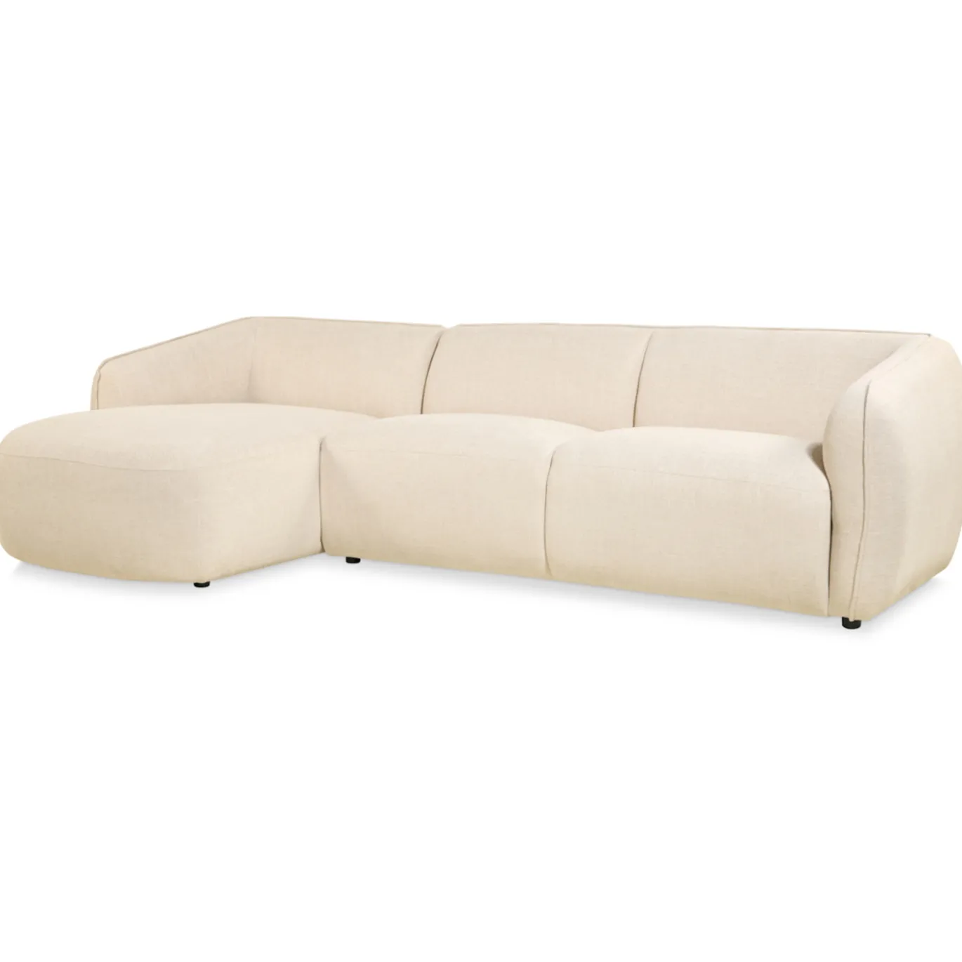 Hoekbank Laila Stof Beige Links - Giga Meubel