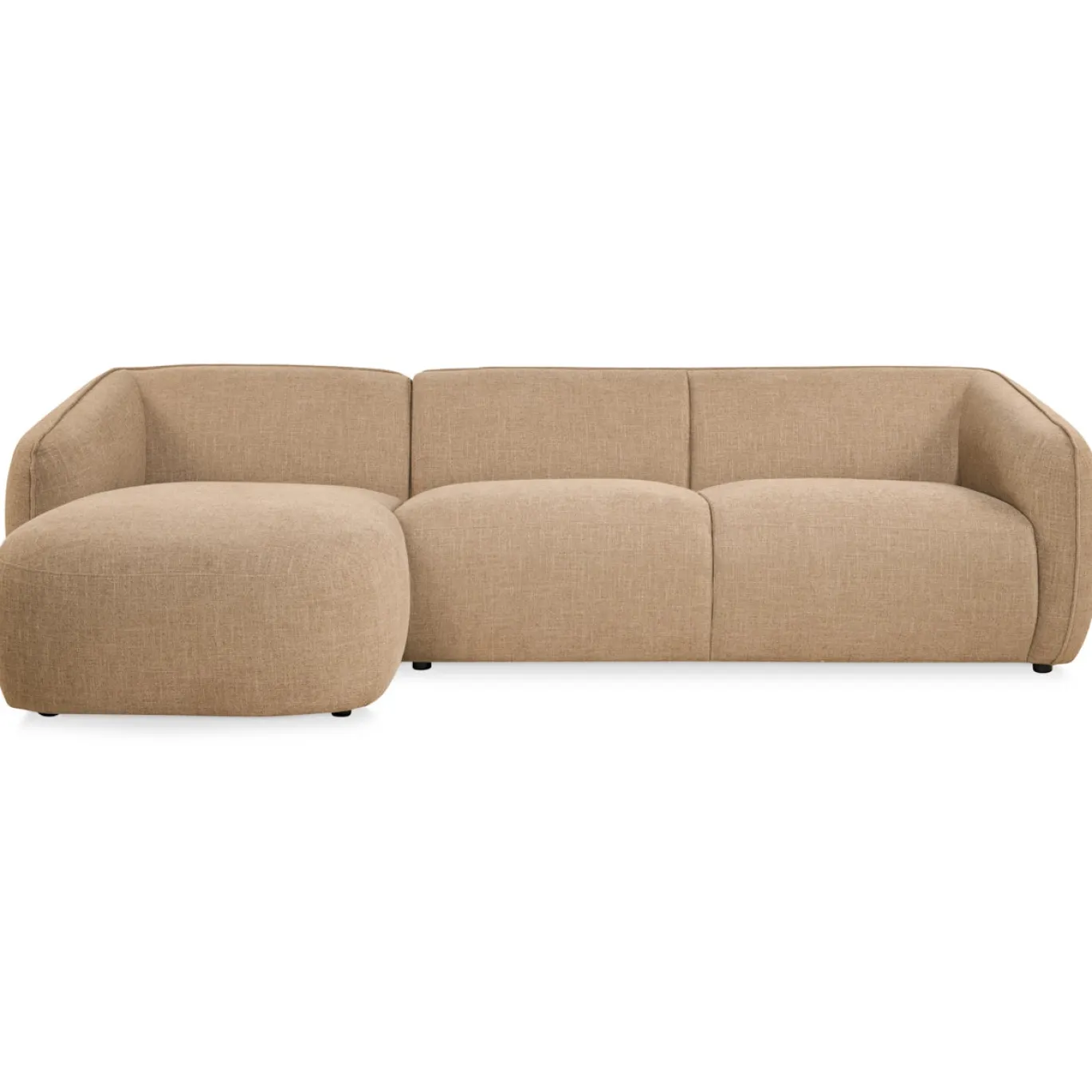 Hoekbank Laila Stof Taupe Links - Giga Meubel