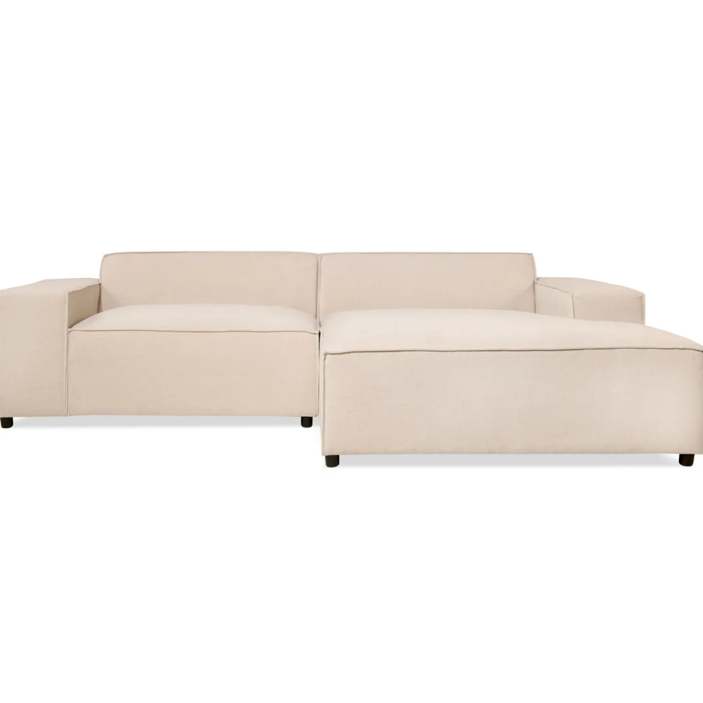 Hoekbank Lara Beige Rechts - Giga Meubel