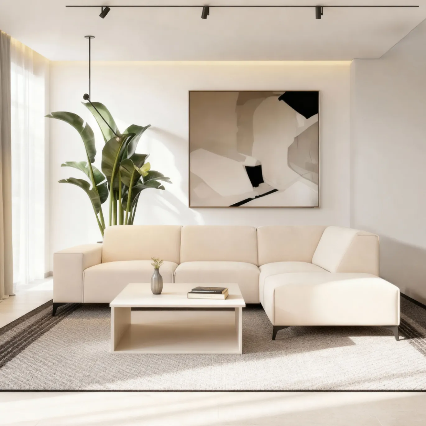 Hoekbank Maddox 3-Zits Holms Beige Rechts - Giga Meubel