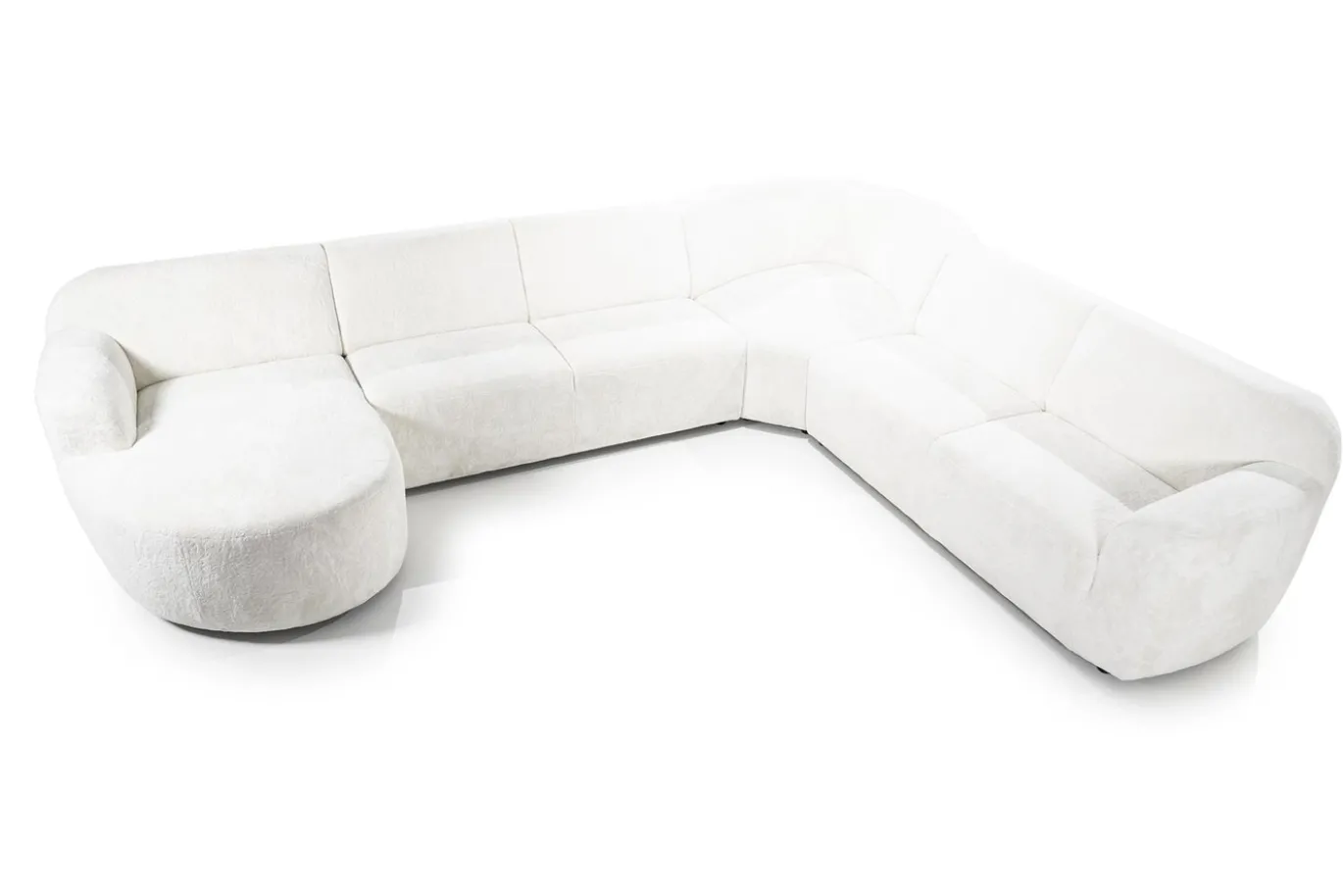 Hoekbank Ovie Panda Deluxe Ivoor