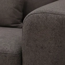 Hoekbank Paloma 3-Zits Borg Bruin Links - Giga Meubel