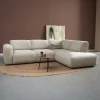 Hoekbank Soul met Ottoman Rechts Sole Beige