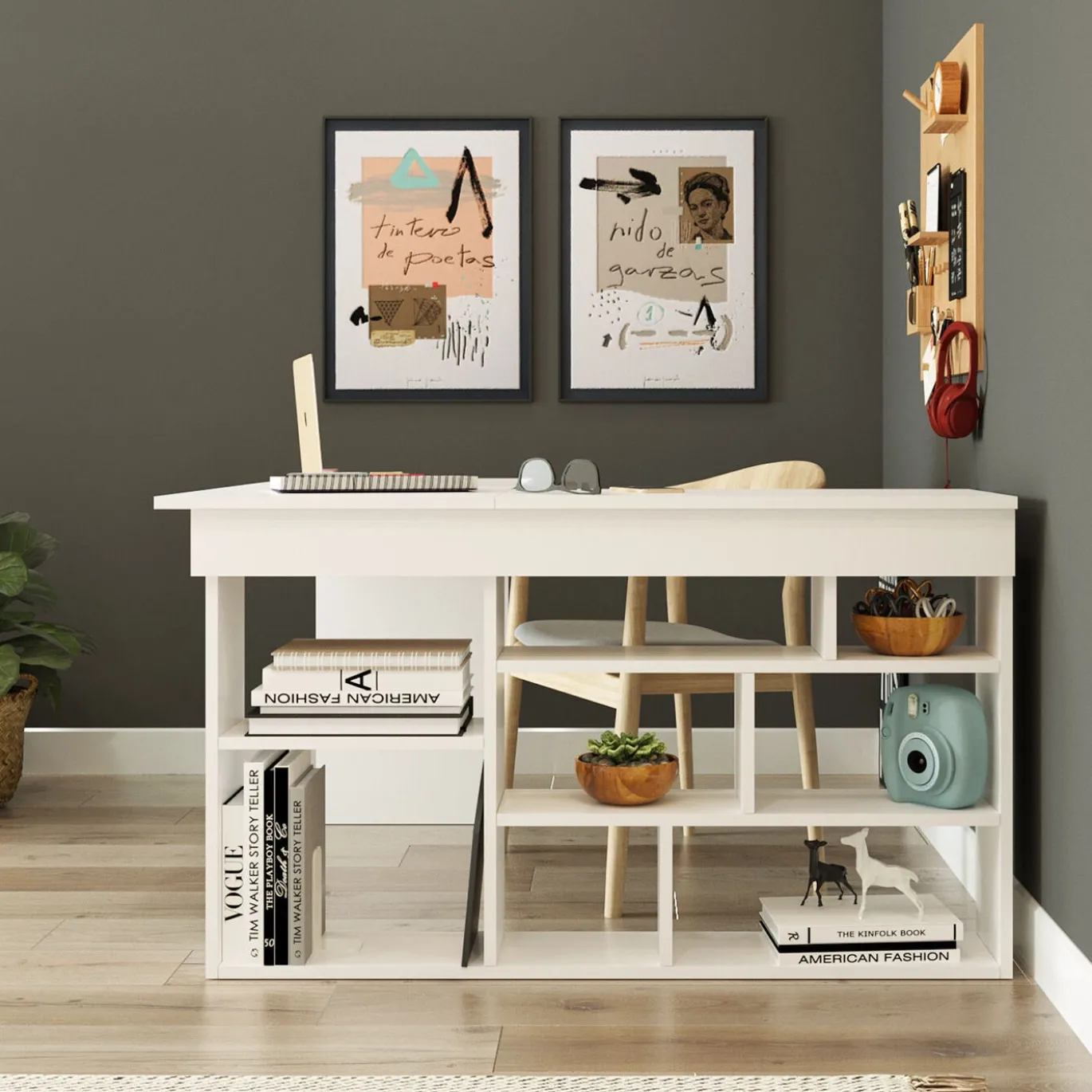 Hoekbureau Catania Melamine Wit