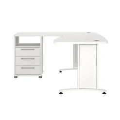 Hoekbureau Prima Wit - Giga Living