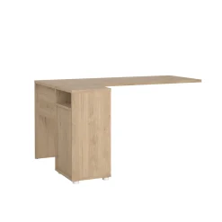 Hoekbureau Sign top met Kastje Hickory/Wit - Giga Living