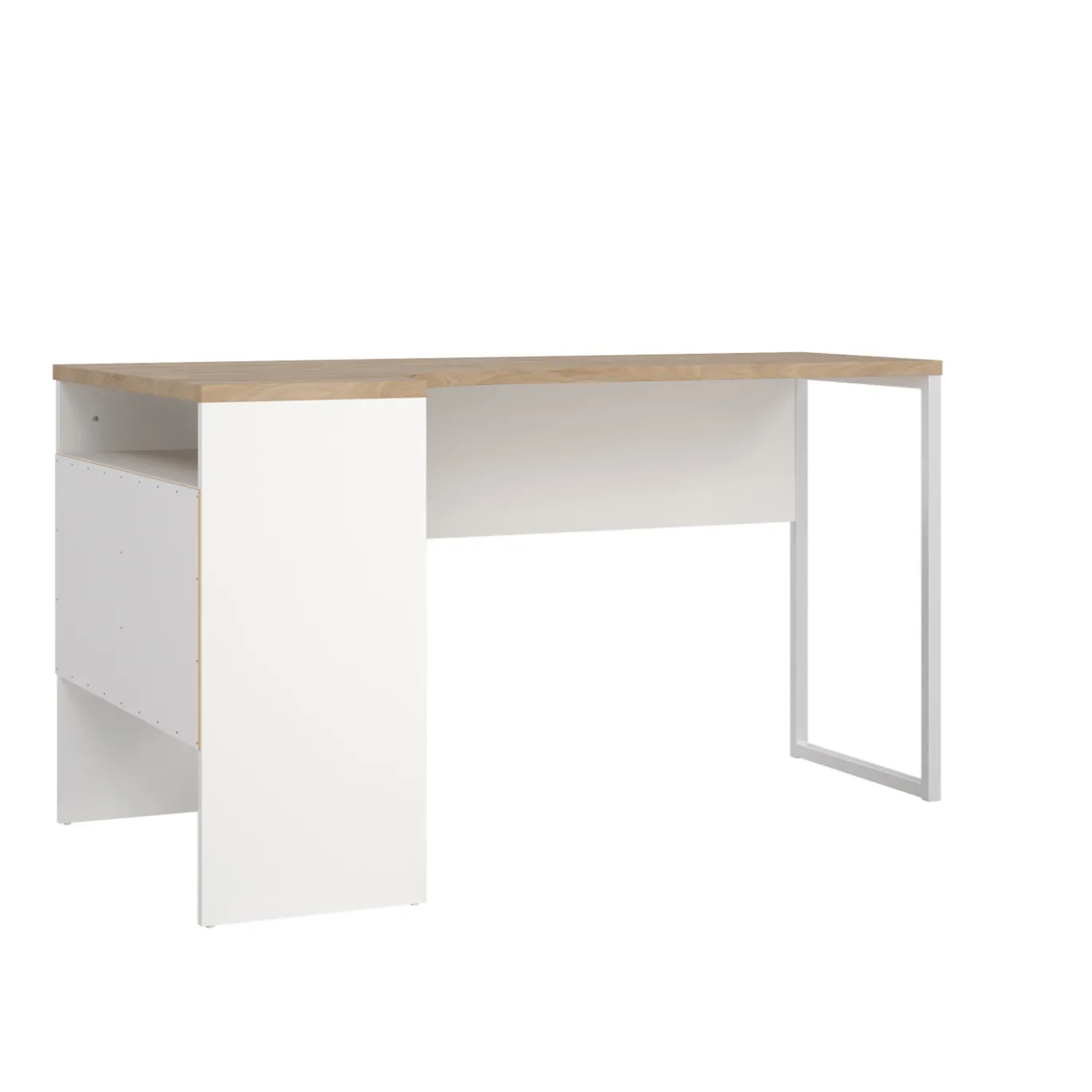Hoek-kantoorbureau Function Plus Wit Jackson Hickory - Giga Living