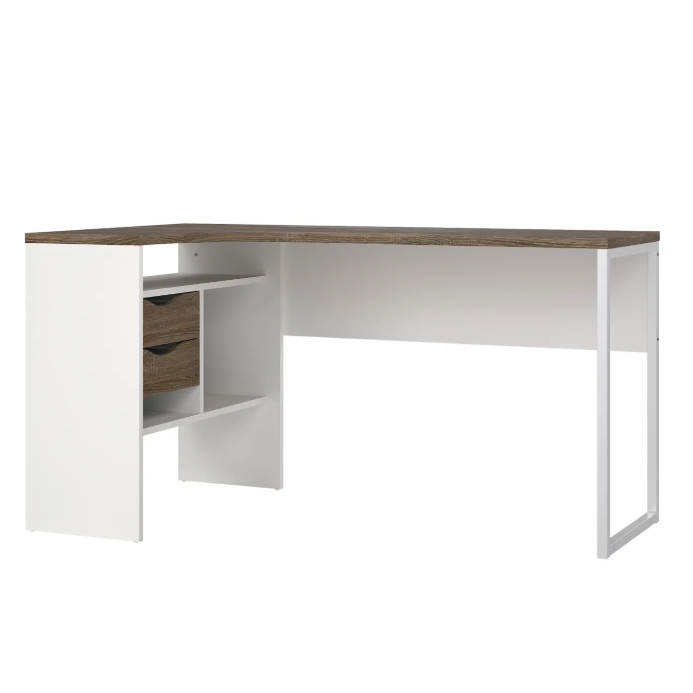 Hoek-kantoorbureau Function Plus Wit Truffel - Giga Living