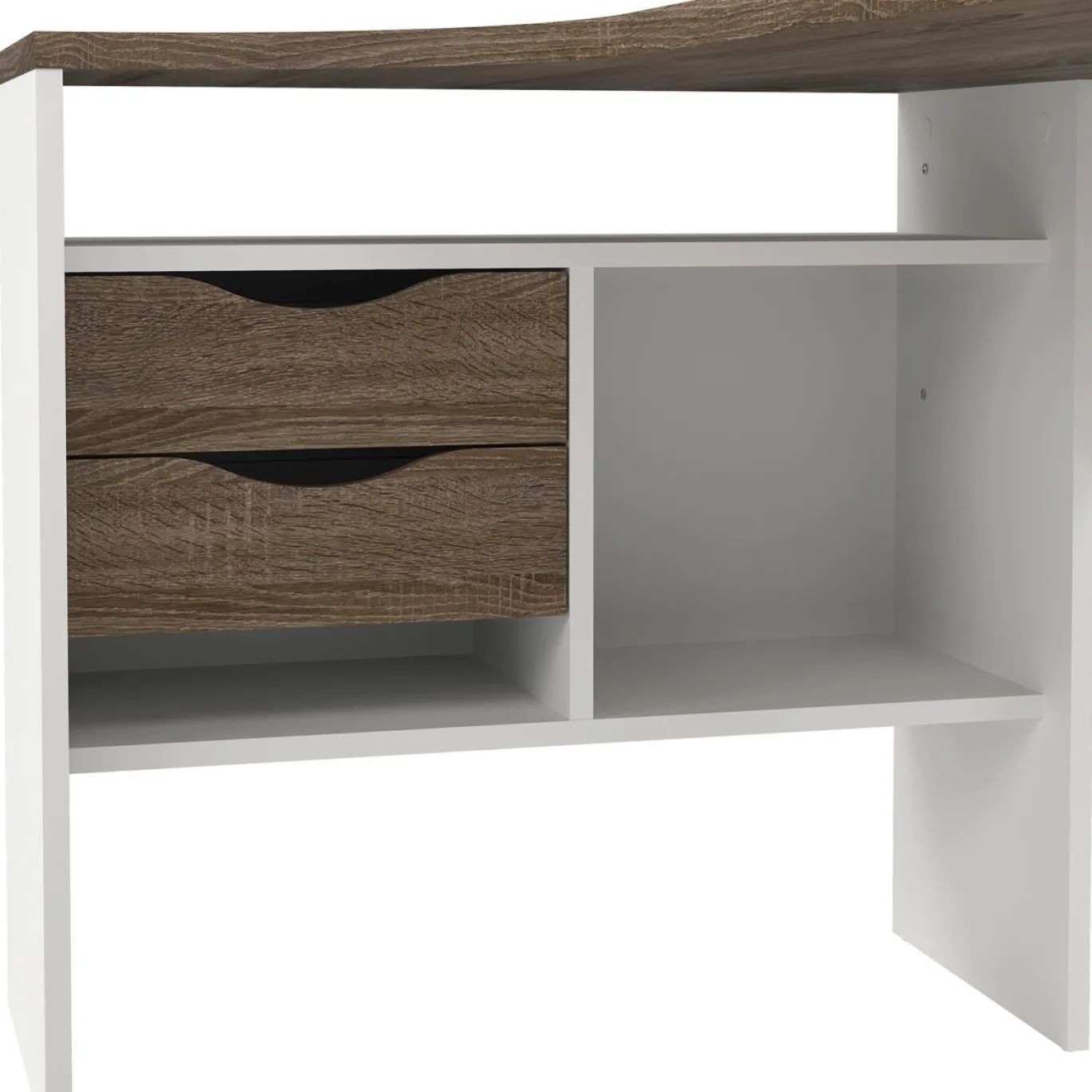 Hoek-kantoorbureau Function Plus Wit Truffel - Giga Living