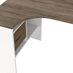 Hoek-kantoorbureau Function Plus Wit Truffel - Giga Living