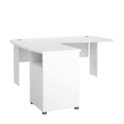 Hoek-kantoorbureau Prima Wit - Giga Living