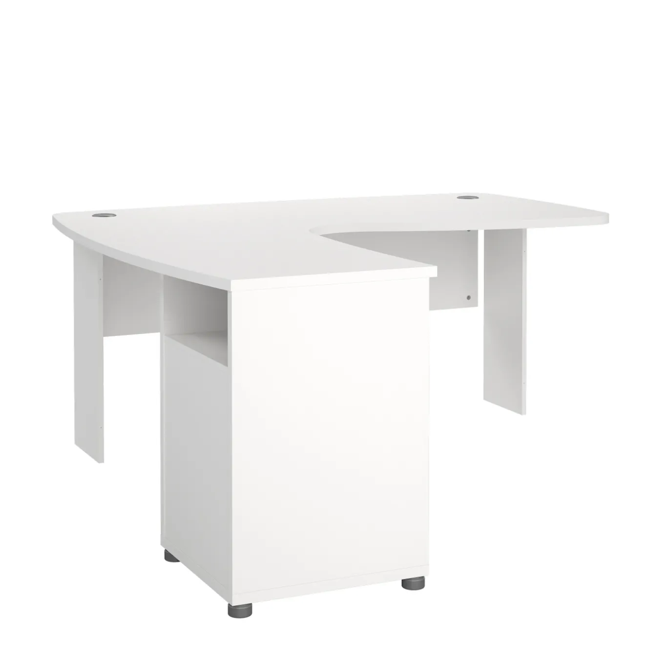 Hoek-kantoorbureau Prima Wit - Giga Living