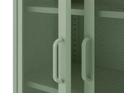 Hoge Vitrinekast Diora 2d Mintgroen - Giga Meubel