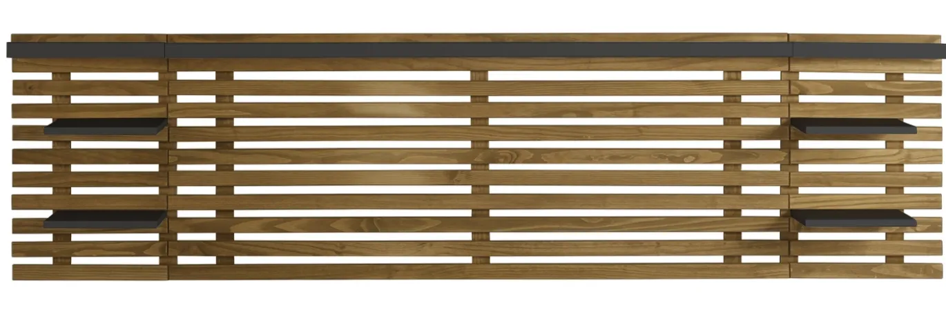 Hoofdbord 240 Nidra Wax-ir/zwart - Giga Meubel