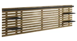 Hoofdbord 240 Nidra Wax-ir/zwart - Giga Meubel