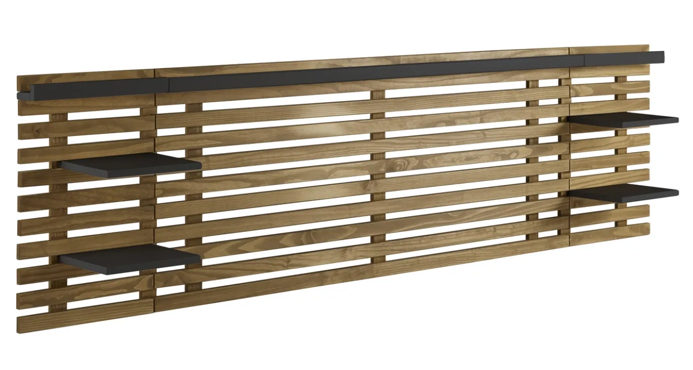 Hoofdbord 240 Nidra Wax-ir/zwart - Giga Meubel