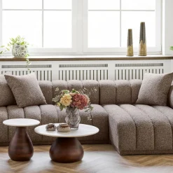 House Nordic Bank Aurora Lounge Bruin Rechts
