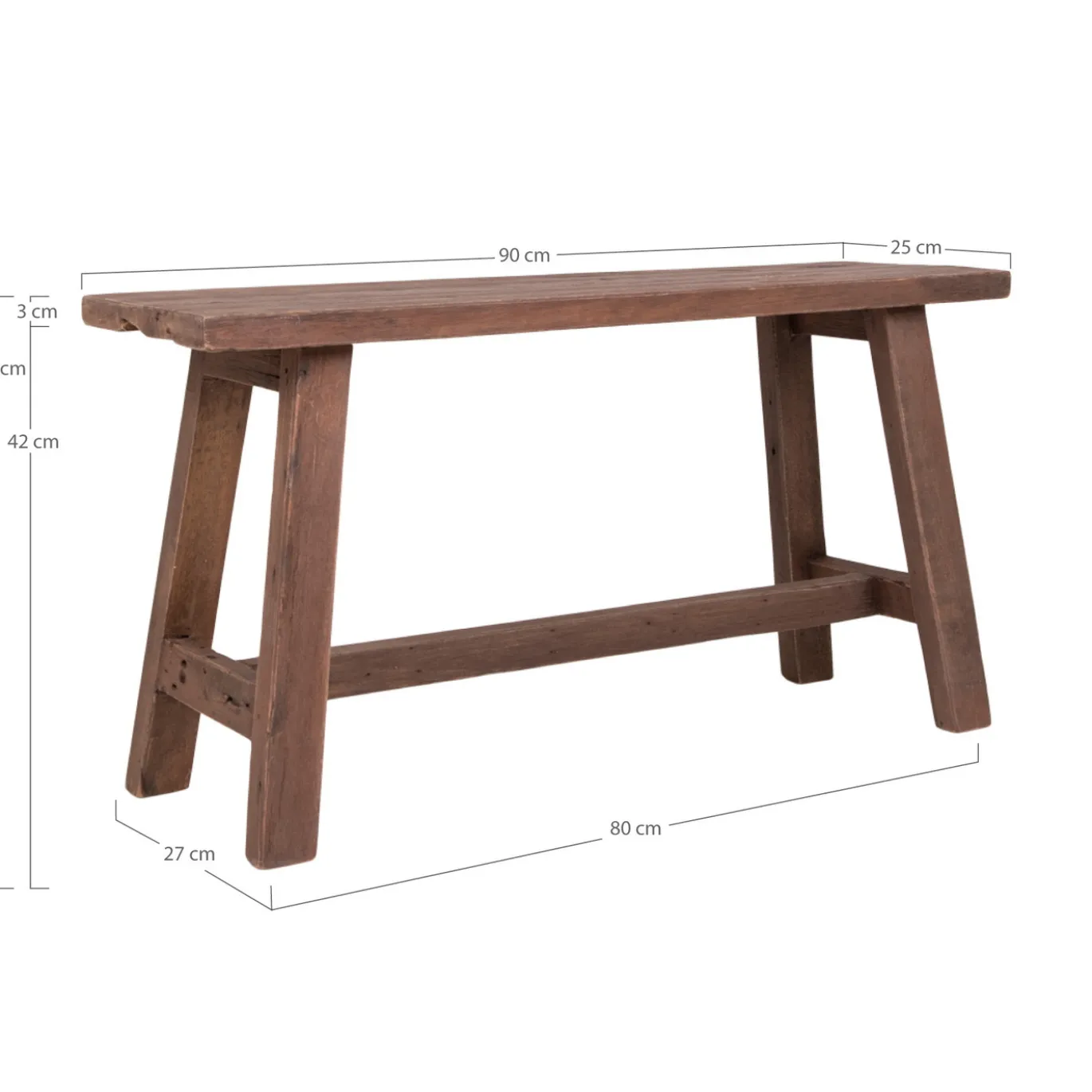 House Nordic Bankje Barcelona Teak 90cm