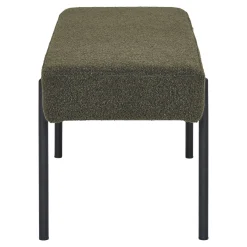 House Nordic Bankje Swindon Bouclé Donkergroen 100cm