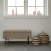 House Nordic Bankje Watford Bouclé met Opslag Beige 95x36,5x46cm