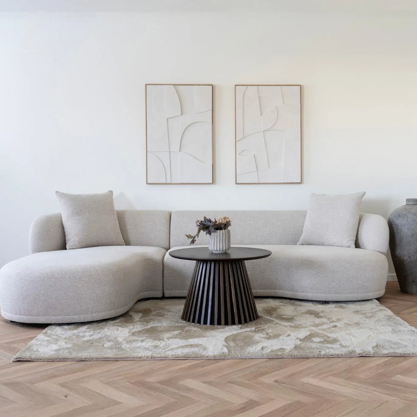 House Nordic Bank Kingston Polyester Naturel Links