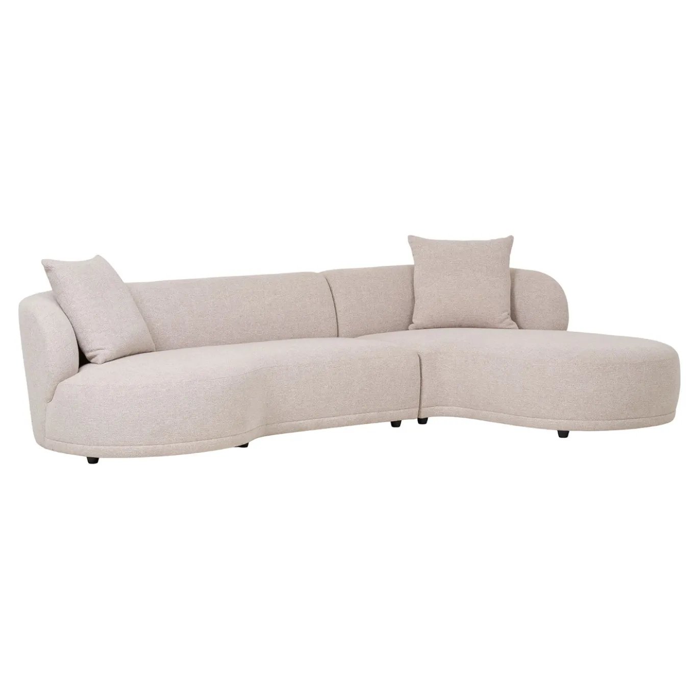 House Nordic Bank Kingston Polyester Naturel Rechts