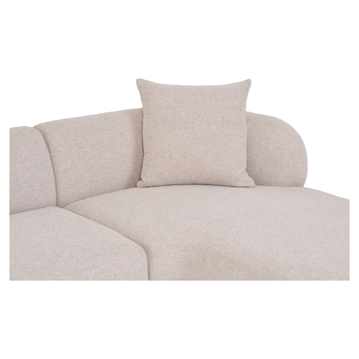 House Nordic Bank Kingston Polyester Naturel Rechts