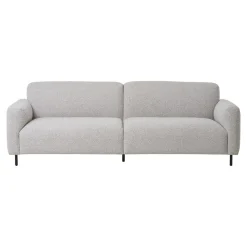House Nordic Bank Salvador 3-Zits Bouclé Lichtgrijs