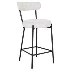 House Nordic Barstoel Badalona Bouclé Wit