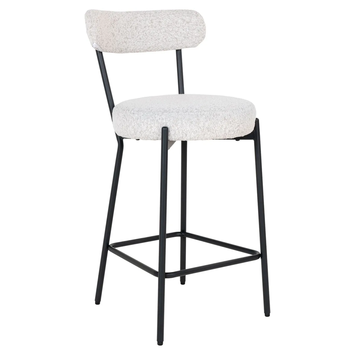 House Nordic Barstoel Badalona Bouclé Wit
