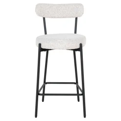 House Nordic Barstoel Badalona Bouclé Wit