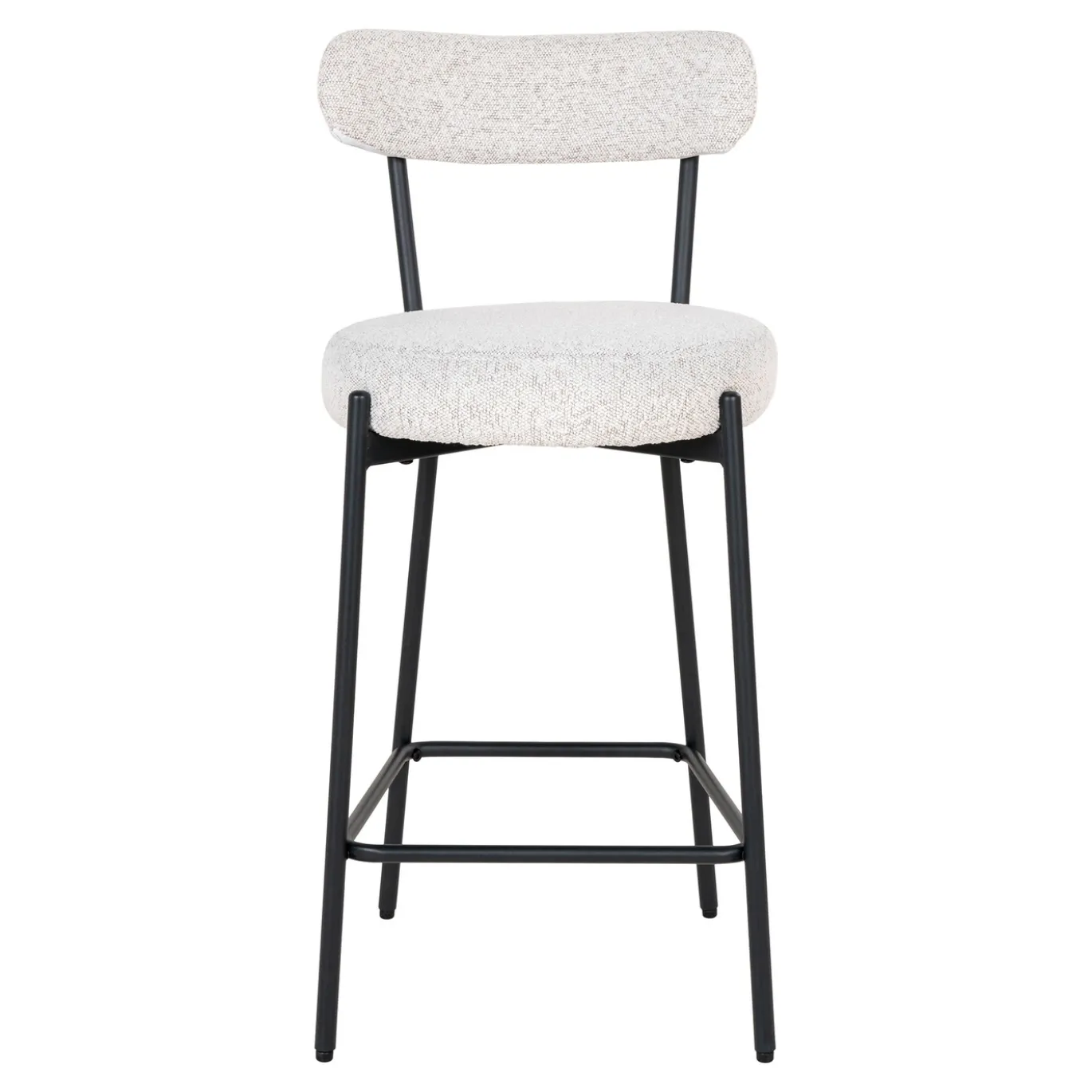 House Nordic Barstoel Badalona Bouclé Wit