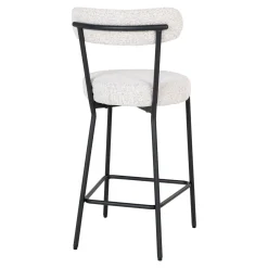 House Nordic Barstoel Badalona Bouclé Wit