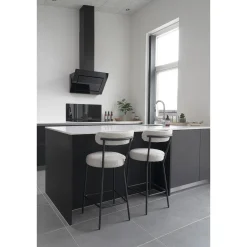 House Nordic Barstoel Badalona Bouclé Wit